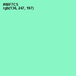 #88F7C5 - Riptide Color Image