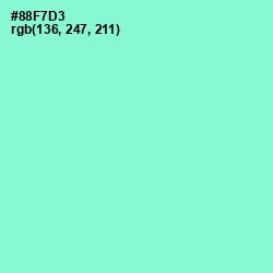 #88F7D3 - Riptide Color Image