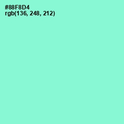 #88F8D4 - Riptide Color Image