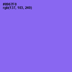 #8967F0 - Medium Purple Color Image