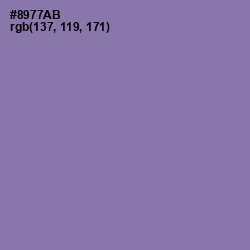 #8977AB - Purple Mountain's Majesty Color Image