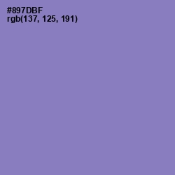 #897DBF - Lavender Purple Color Image