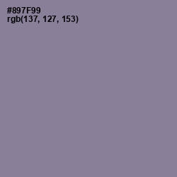 #897F99 - Mountbatten Pink Color Image