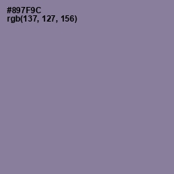 #897F9C - Mountbatten Pink Color Image