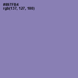 #897FB4 - Lavender Purple Color Image