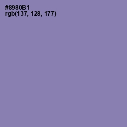 #8980B1 - Manatee Color Image