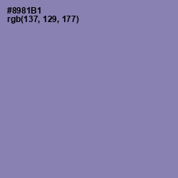 #8981B1 - Manatee Color Image