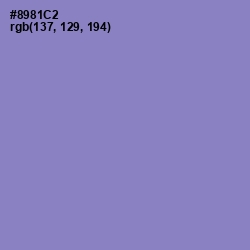 #8981C2 - Chetwode Blue Color Image