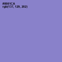 #8981CA - Chetwode Blue Color Image