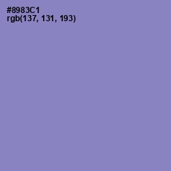 #8983C1 - Chetwode Blue Color Image