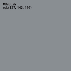 #898E92 - Oslo Gray Color Image