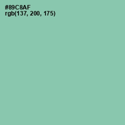 #89C8AF - Vista Blue Color Image