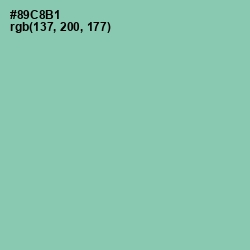 #89C8B1 - Vista Blue Color Image