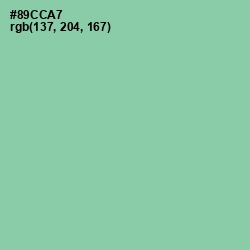 #89CCA7 - Vista Blue Color Image