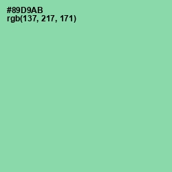 #89D9AB - Vista Blue Color Image