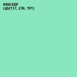 #89E6BF - Algae Green Color Image