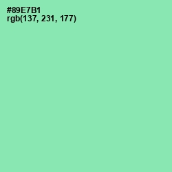 #89E7B1 - Algae Green Color Image