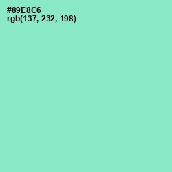 #89E8C6 - Riptide Color Image