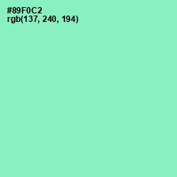 #89F0C2 - Riptide Color Image