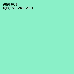 #89F0C8 - Riptide Color Image