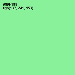 #89F199 - Mint Green Color Image