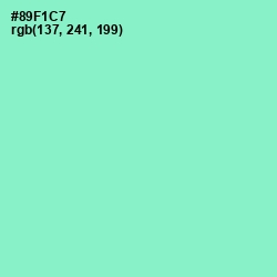 #89F1C7 - Riptide Color Image