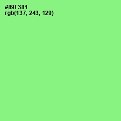 #89F381 - Mint Green Color Image