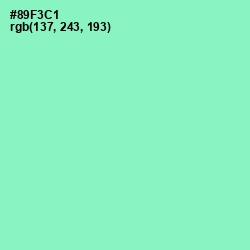 #89F3C1 - Riptide Color Image