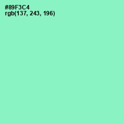 #89F3C4 - Riptide Color Image