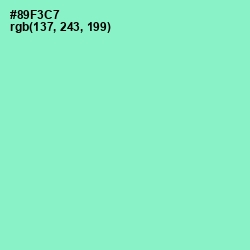 #89F3C7 - Riptide Color Image