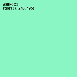 #89F6C3 - Riptide Color Image