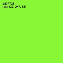 #89F735 - Green Yellow Color Image