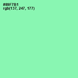 #89F7B1 - Algae Green Color Image