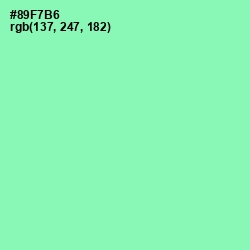 #89F7B6 - Algae Green Color Image