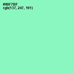 #89F7BF - Algae Green Color Image