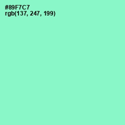 #89F7C7 - Riptide Color Image