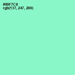 #89F7C8 - Riptide Color Image