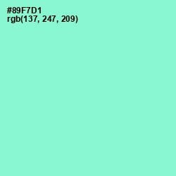 #89F7D1 - Riptide Color Image