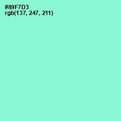 #89F7D3 - Riptide Color Image