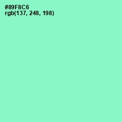 #89F8C6 - Riptide Color Image