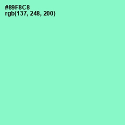 #89F8C8 - Riptide Color Image