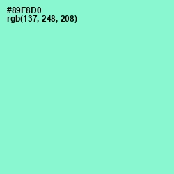 #89F8D0 - Riptide Color Image