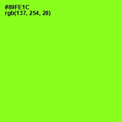 #89FE1C - Green Yellow Color Image