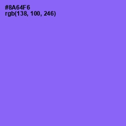 #8A64F6 - Medium Purple Color Image