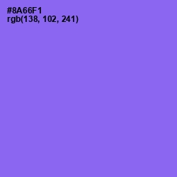 #8A66F1 - Medium Purple Color Image