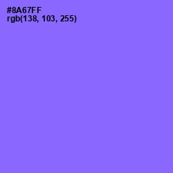 #8A67FF - Medium Purple Color Image