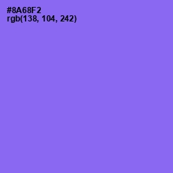 #8A68F2 - Medium Purple Color Image