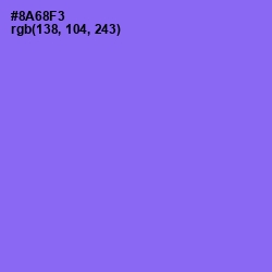 #8A68F3 - Medium Purple Color Image