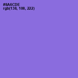 #8A6CDE - Medium Purple Color Image