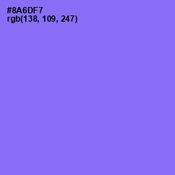 #8A6DF7 - Medium Purple Color Image